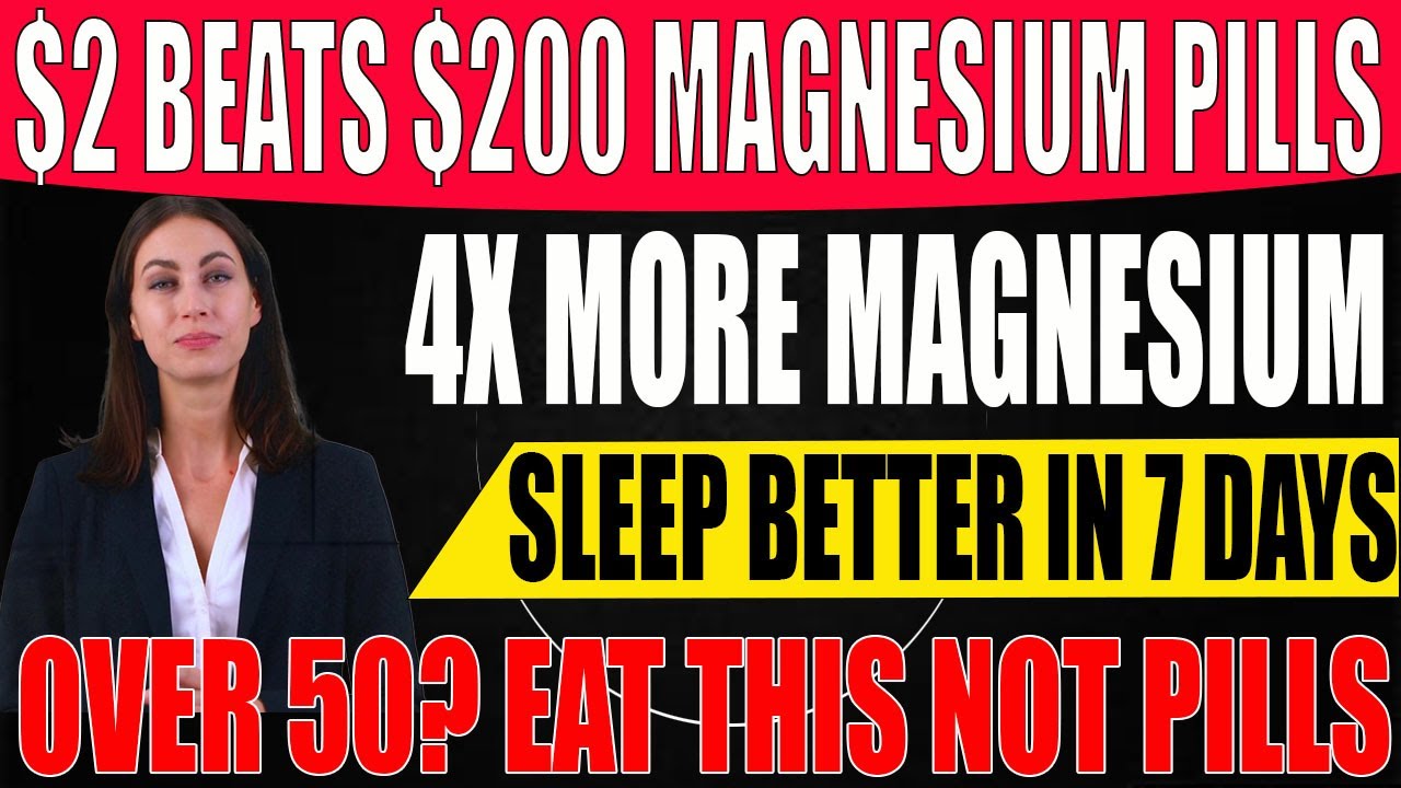 Why Magnesium Pills Don't Work | The $2 Food Solution for Seniors | Science-Backed Results
