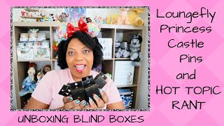 UNBOXING Loungefly Princess Castle Blind Box Pins and HOT TOPIC RANT
