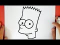 How to draw bart simpson