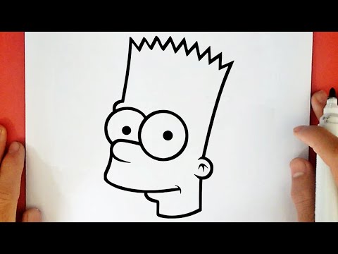 HOW TO DRAW BART SIMPSON SAD STEP BY STEP 