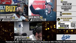 Morning Mayhem with David Bazzel and Roger Scott is LIVE from The Oaklawn Hot Springs Studio!
