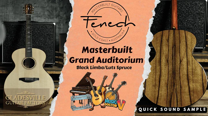 Fenech Grand auditorium Masterbuilt Black Limba - Demo by Michael Varecka Gladesville Guitar Factory