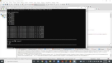 Solving Markov chain problem using C++ programming(Programming Project Poa Jing Di MAT2104378)