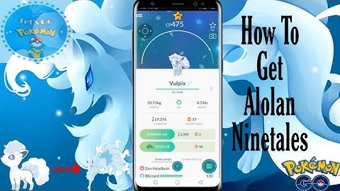 How To Get Alolan Ninetales | Evolved Alolan Vulpix into Alolan Ninetales |