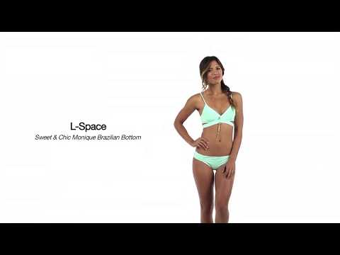 L-Space Sweet & Chic Monique Brazilian Bikini Bottom | SwimOutlet.com