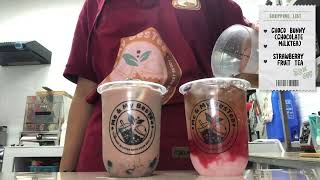 JUMP LIKE A BUNNY WITH OUR CHOCO BUNNY MILKTEA  AND STRAWBERRY FRUIT TEA! by Me and My BesTea 499 views 10 months ago 58 seconds