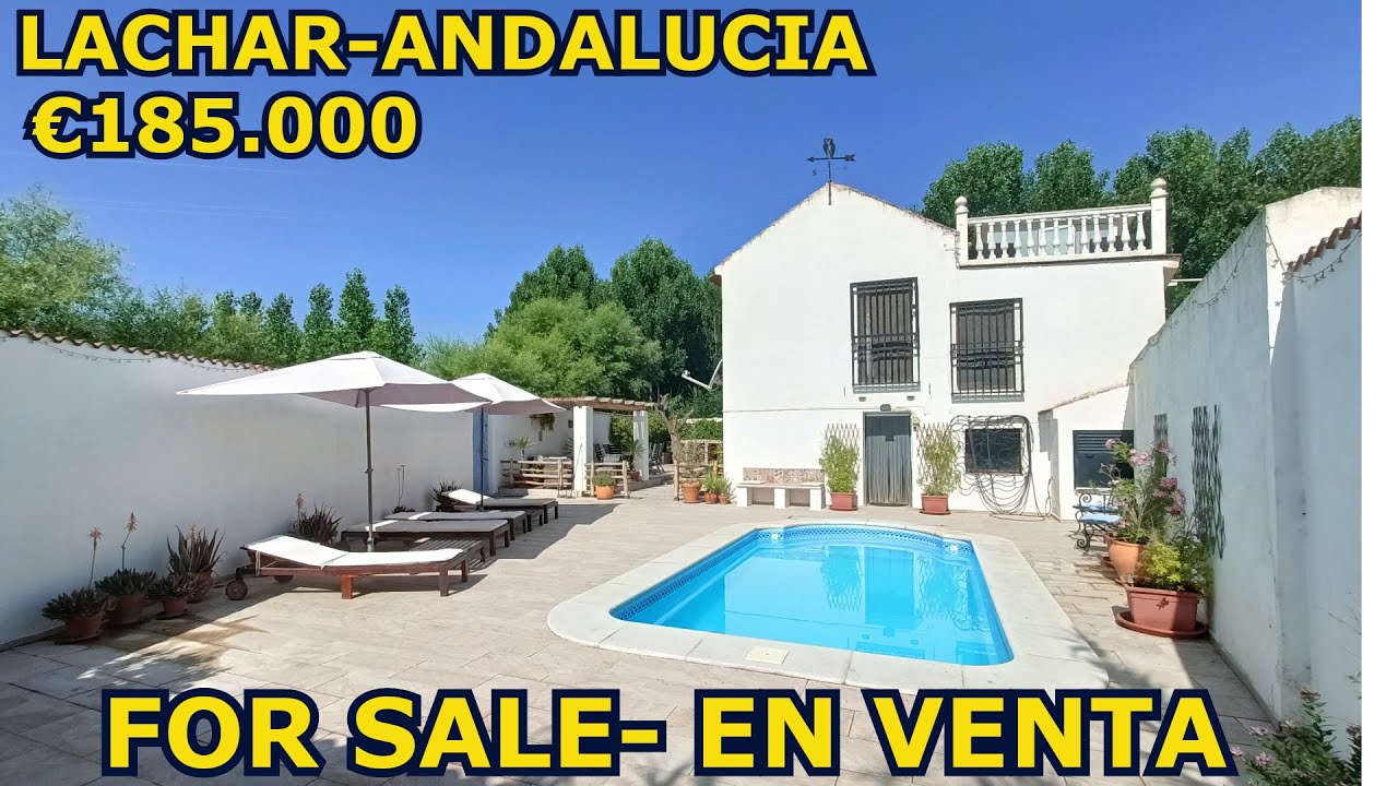 SOLD-Lovely 4 bed 3 bath COTTAGE with PRIVATE pool FOR SALE NEAR GRANADA city, Andalucia SPAIN