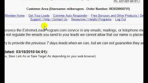 ExtremeLeadProgram.com - Howto Download Our Leads