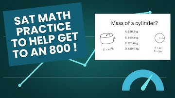 Mass = ? | Solve This SAT Cylinder Question #satexam #satmath #volumeofcylinder #math