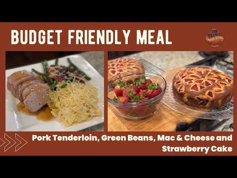 Pork Loin Smothered in Gravy & Homemade Strawberry Cake (#1351)