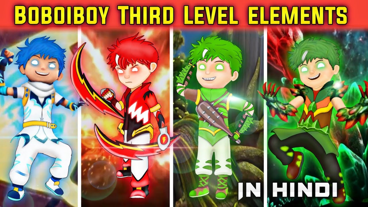 Boboiboy All elements third level 😱