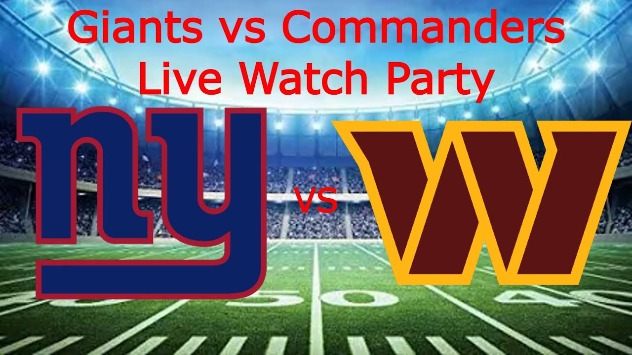 Giants vs Commanders Play by Play and Reaction YouTube