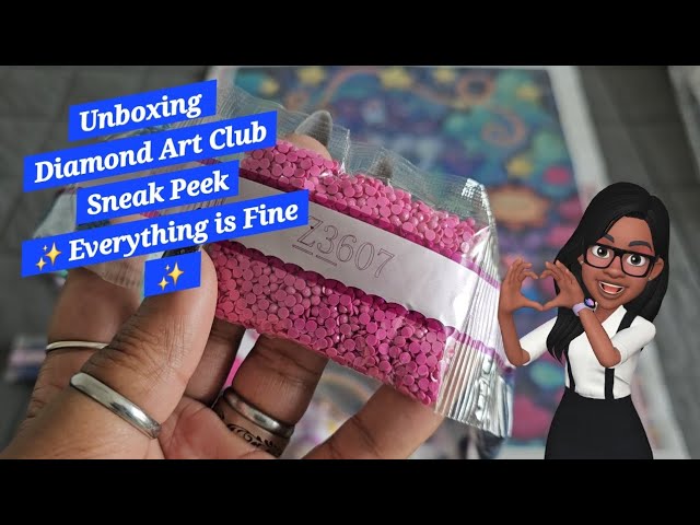 Unboxing Diamond Art Club Sneak Peek ✨️ Everything is Fine