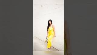 Clothes on Model vs Real Life: Yellow Sleeveless Jumpsuit