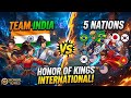Team india vs 5 nations countries in honor of king game💀☠️ #india #countries #honorofkings 