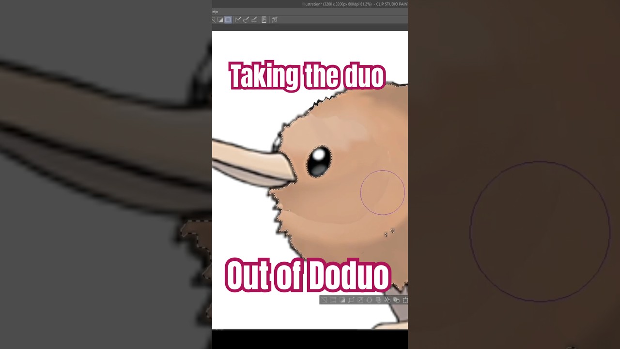 Taking the “duo” out of the pokemon doduo. #pokemon #doduo #pokemonedit