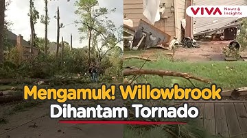 Tornado Acak-acak Texas, Pohon Tumbang Bikin Panik