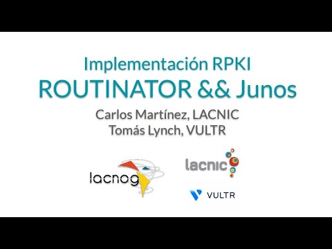 RPKI: routinator - junos