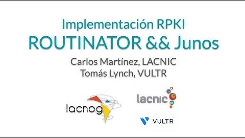 RPKI: routinator - junos