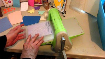 Cuttlebug foam sheet embossing die cut tutorial