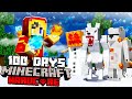 I Survived 100 Days as a WINTER MAGE in Hardcore Minecraft