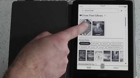 How to locate Kindle Library page on your Kindle Paperwhite or other versions.