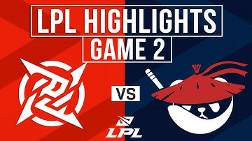 NIP vs AL Highlights Game 2 | LPL 2025 Split 1 Playoffs | Ninjas in Pyjamas vs Anyone