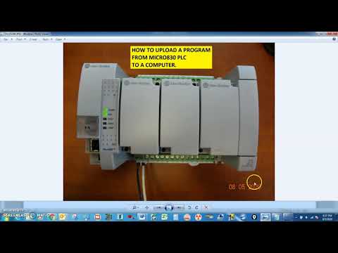 AB MICRO830 HOW TO UPLOAD PLC PROGRAM TO COMPUTER