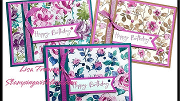 Easy 5 Minute Cards with Floral Charm DSP!