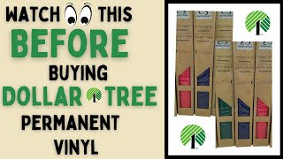 Dollar Tree CRAFTERS SQUARE permanent vinyl (REVIEW)! Testing NEW Vinyl from DOLLAR TREE.