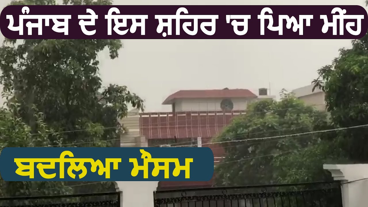 कई दिनों बाद Punjab के इस शहर में हुई बारिश, मौसम हुआ सुहावना