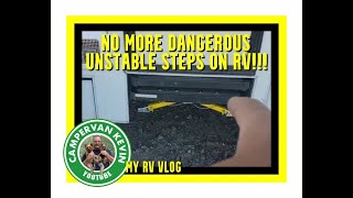 I Install New Rv Step Stabilizer. Also, I Share My Friends New Secret Hiding Spot In His Rv!