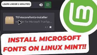 How to Install Microsoft Fonts (Arial, Times New Roman, Calibri) in Linux Mint screenshot 3