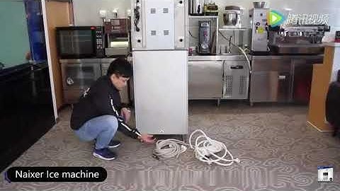 Water cooling ice machine Install video