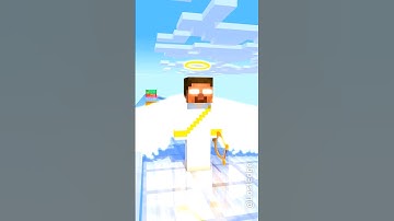 Destiny Run: Herobrine Become Angel VS Devil Entity (Black Betty) Minecraft Short #minecraft #run