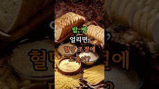 밥, 빵! 얼려서 먹으면 혈당이 내려간다?
