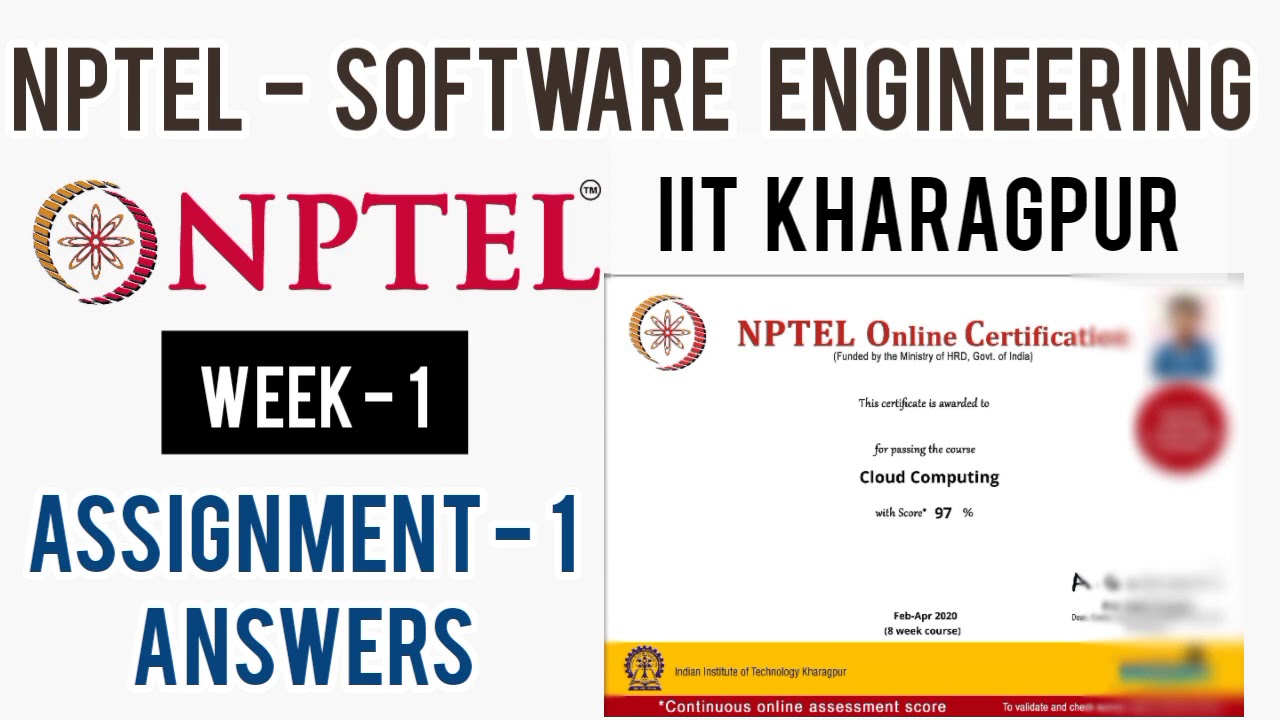nptel software engineering assignment 1 answers 2023