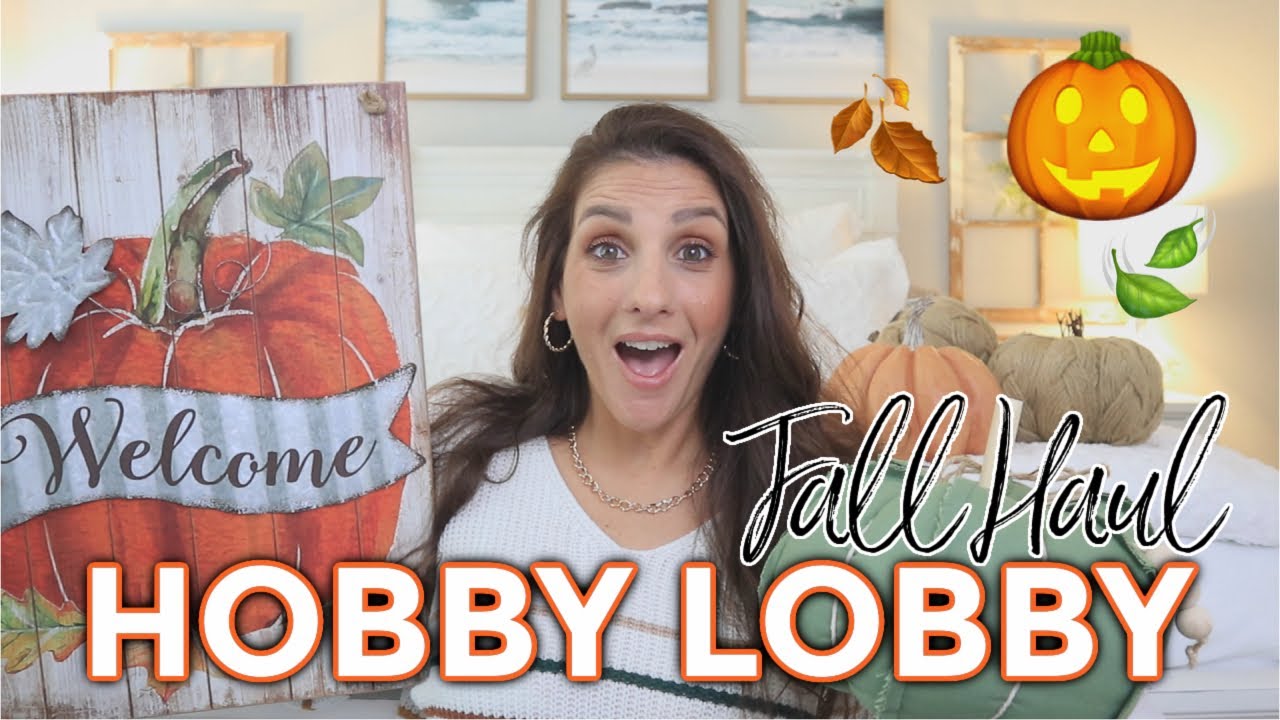 FALL KICKOFF! HUGE HOBBY LOBBY FALL DÉCOR HAUL *WITH SALE PRICES* - YouTube