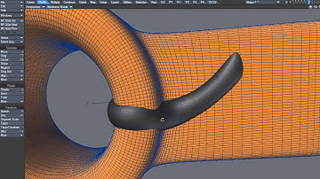 LightWave Model - Band-1 Curve follows Shape B
