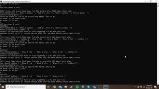 Digital World Project (Simplified UNO on python)