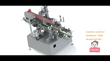 Automatic labeling machine-industrial 3D model : machine-world.net P256