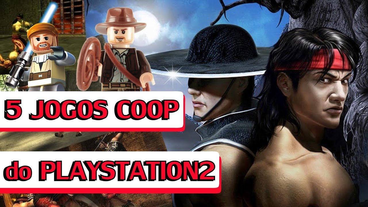 5 JOGOS PARA 2 PLAYERS DO PS2 - PLAYSTATION 2 COOP GAMES 