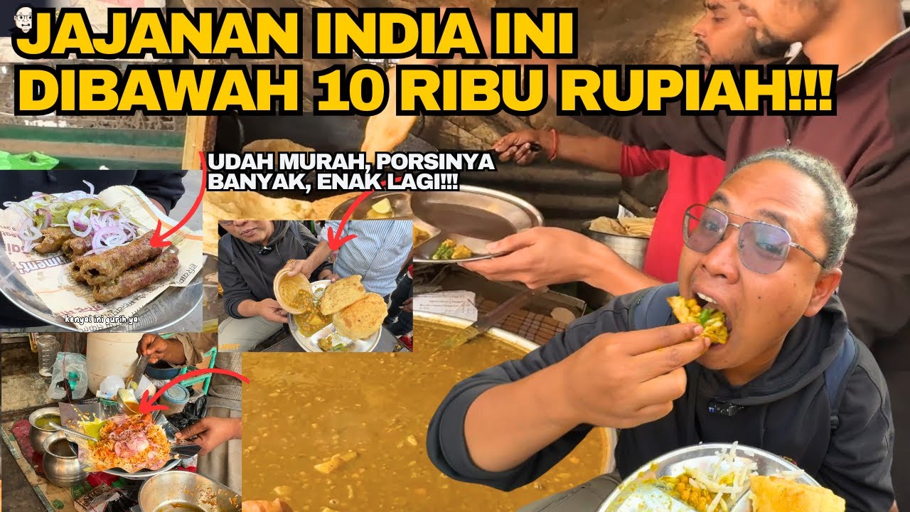 SIKAT HABIS SEMUA JAJANAN STREETFOOD 🇮🇳 INDIA‼️SEMUA MAKANAN DISINI HARGANYA DIBAWAH 10K‼️