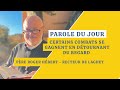 Parole du jour: Certains combats se gagnent en détournant du regard