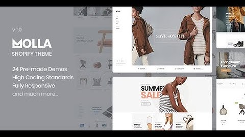 [Molla Shopify] - Install and import demo
