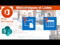 Sharepoint  bibliothques et listes