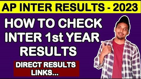 How To Check AP Inter 1st Year Results 2023 | Andhra Pradesh Intermediate 2nd Year Results Check