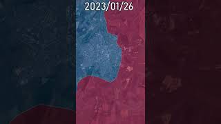 Battle of Bakhmut (Start-Finish) #shorts #animation #map
