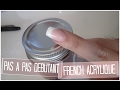 TUTO Pas-à-pas pour DEBUTANT French en Acrylique sur Chablon | Melissa Easy Nails