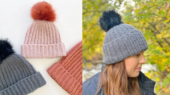 Crochet Easy Ribbed Red Heart Brushed Hat